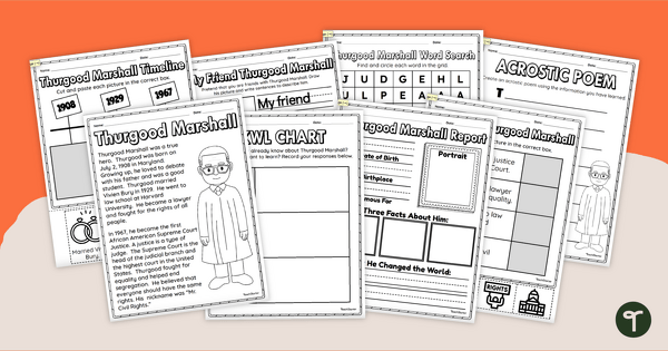 Go to Thurgood Marshall Activity Pack teaching resource